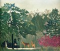 the waterfall 1910 Henri Rousseau Post Impressionism Naive Primitivism